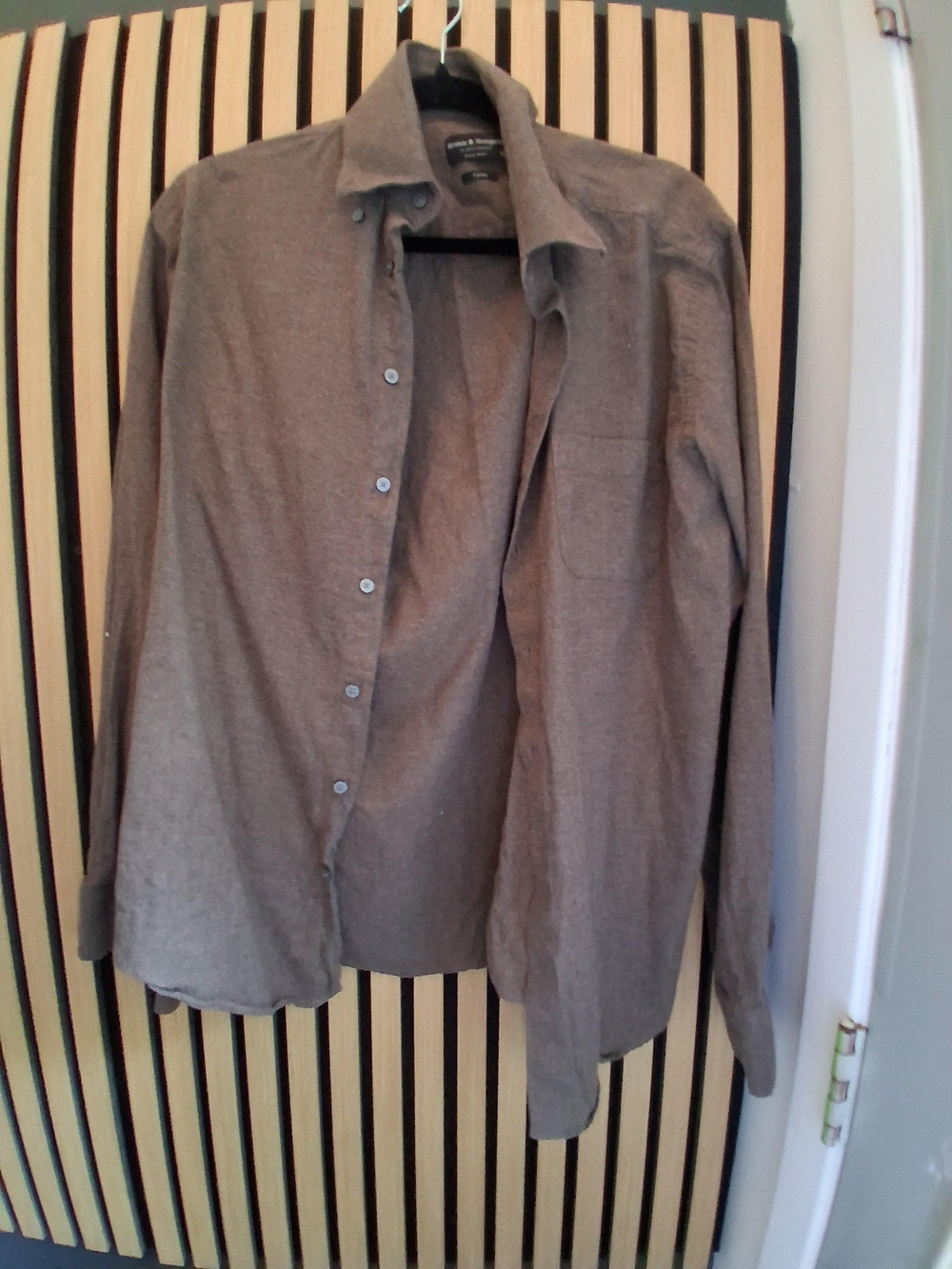 Men's Casual Button-Up Shirt - Brown